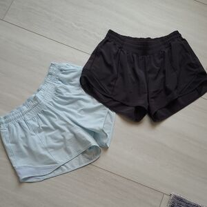 2 LULULEMON hotty hot shorts 3.5"